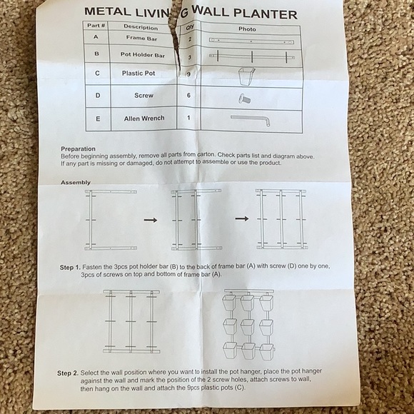 I’m selling a browny black plant shelf. - Picture 5 of 8